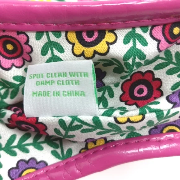 VERA BRADLEY Like New Vintage 2011 Viva la Vera Straw Cotton & Patent Pu… - Picture 14 of 15